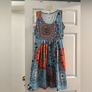 Colorful Women’s Sleeveless‎ Dress